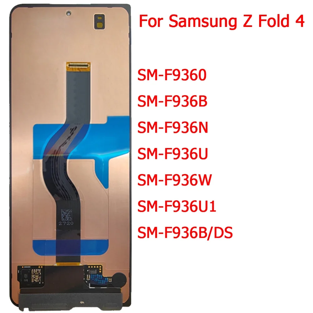 LCD 디스플레이 터치 스크린 외부 부품, Z 폴드 4, 삼성 Z 폴드 3, F926B, Z 폴드 4, F936B, Z 폴드 2, F916N 용