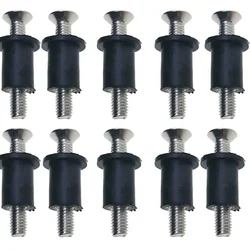 Marine Boat Rubber Well Nut Kit with Stainless Steel Screws (10 Sets)