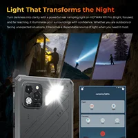 Tablette robuste HOTWAV R11 Pro 8,7'' HD avec écran 120Hz, batterie massive de 10150mAh, charge rapide 20W, Android 16, super lampe de camping, 8 Go de RAM, 256 Go de ROM, appareil photo 64MP + 16MP, 1080P, tablette PC légère avec stylet, GPS, WiFi, OTG. 4