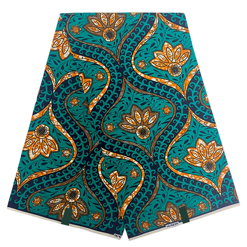 

Новейшая Настоящая Африканская восковая ткань, 100% хлопчатобумажная ткань, оригинальная ткань в нигерийском стиле с принтом Анкары, восковой материал для рукоделия