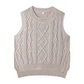 Cream knitted Vest