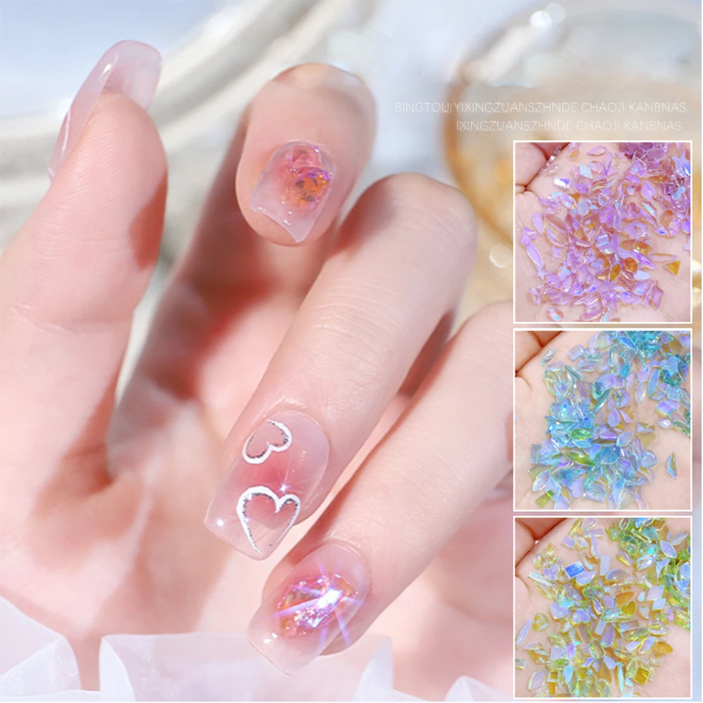 Crystal AB Nail Rhinestones Flat Back Glass Gems Nail Supplies Multi Shape  Sparkly Diamonds Jewels Rhinestone for Women Nail Art Decoration