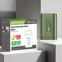 Pompe à air portable 1200 mA pour sacs de rangement et vêtements, mini-compresseur électrique sans fil pour matelas avec lampe 5