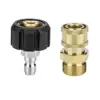 High Pressure Washer M22 To 1/4" Quick Connect Hitch 14MM/15MM 5000PSI Swivel Adaptor Car Wash Accessories 1
