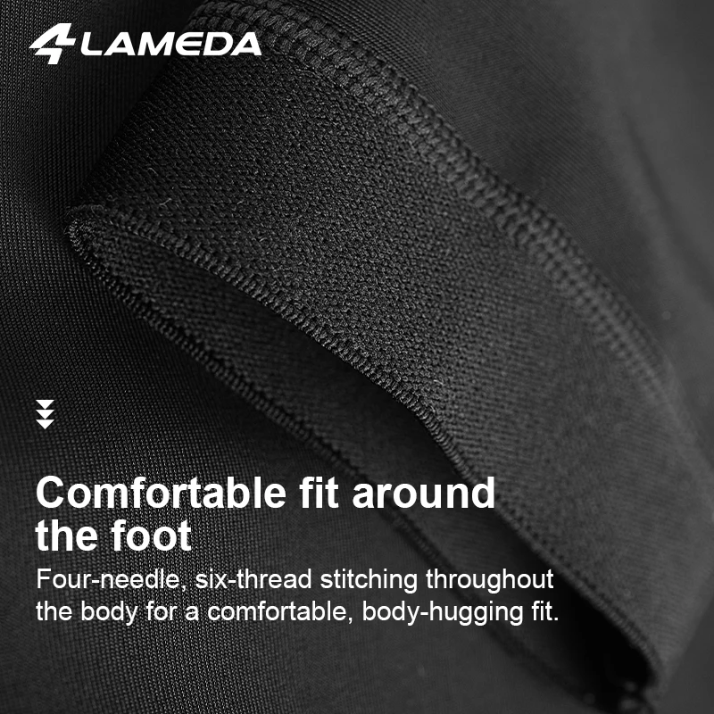 LAMEDA Winter Cycling Trousers Men's Windproof Bib Riding Trousers Fleece Warm Outdoor Road Bike Cycling