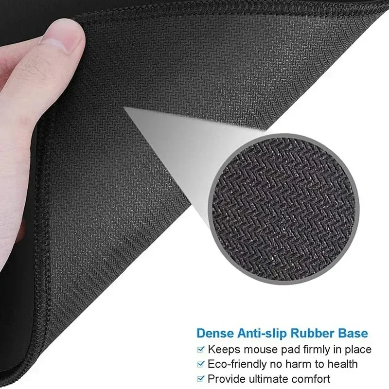 Topographic Extended Big Mouse Pad Large with Non-Slip Rubber Base and Stitched Edge Gaming Office Computer Desk Protector Mat