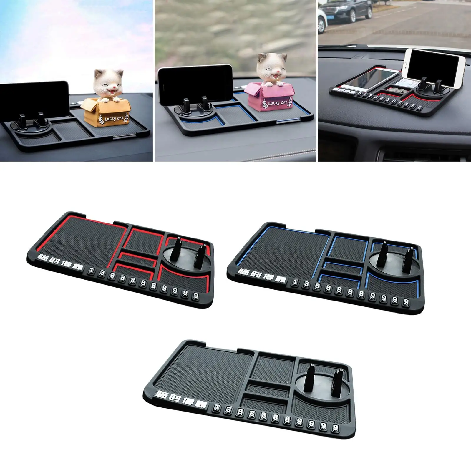Universal Car Dashboard Anti-Slip Mat Silicone Sticky Anti-Pad