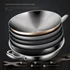 316 Stainless Steel Pot Uncoated Round Bottom Wok Concave Gas Stove Flat Bottom Induction Cooker Pot 5