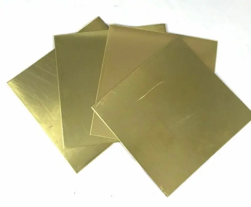 brass sheet plate 1pcs Thickness 0.1/0.5/0.8/1/2/3/4/5/6/8mm Brass Plate Customized Size Frame Model Mould DIY Contruction Brass Pad
