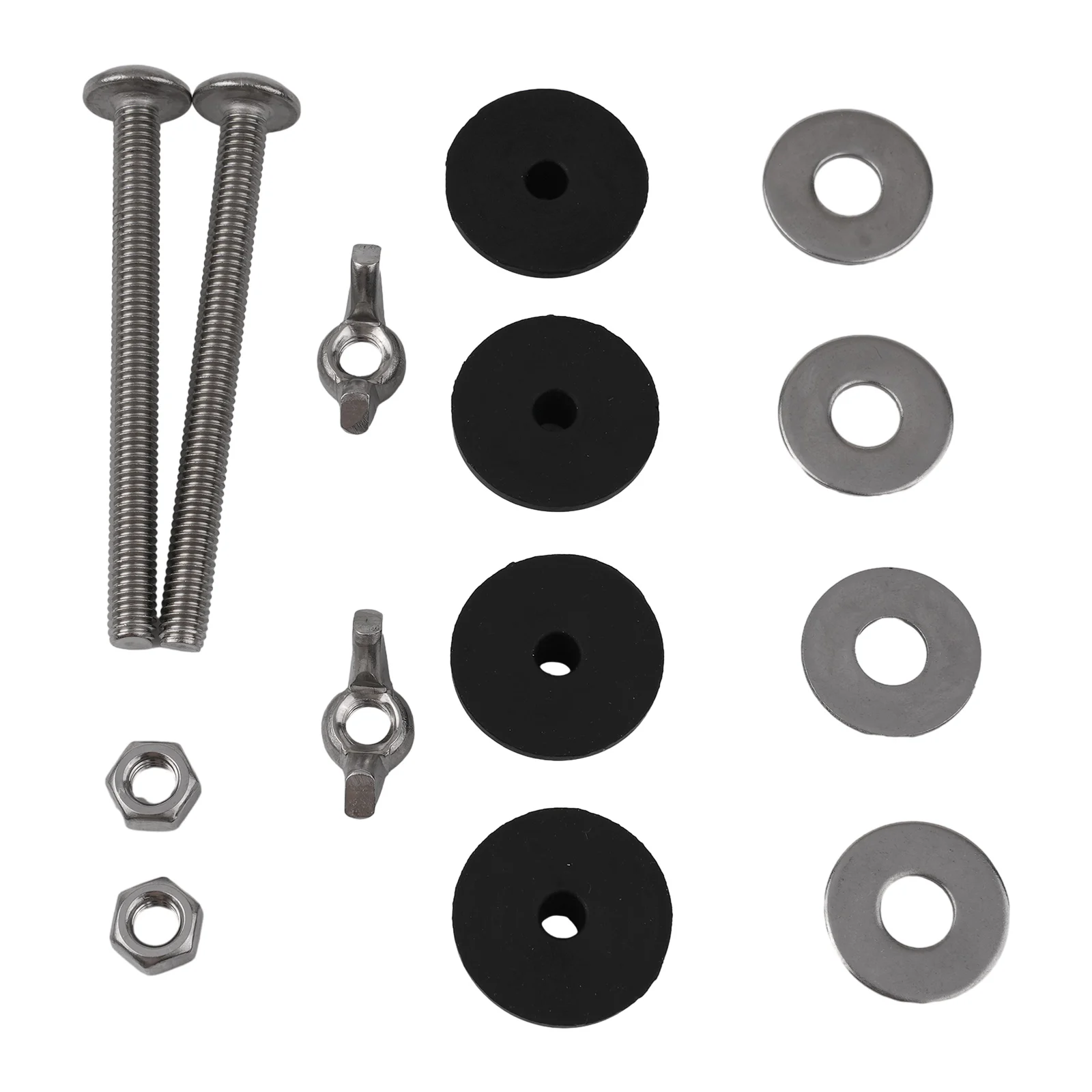 

Water Tank Screws Tank Bolt Toilet Bolts WC Cistern Close Coupling Fixing Fitting Pan Rubber Sealing Kit Silver