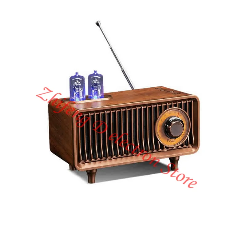 

Bluetooth5.0 Wireless Home Retro Radio, FVWA AS19 Mini Subwoofer, Mobile Computer Card U Disk 3D Surround Speaker