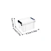 Household Goods Plastic Storage Box Transparent Mini Convenient Organizing Bin Durable Portable Mini Wear-resistant Storage Box 3