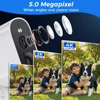 Caméra de surveillance 4K WIFI à batterie, 5MP, pour maison intelligente, CCTV extérieure, détection humanoïde PIR, caméra de sécurité magnétique 3