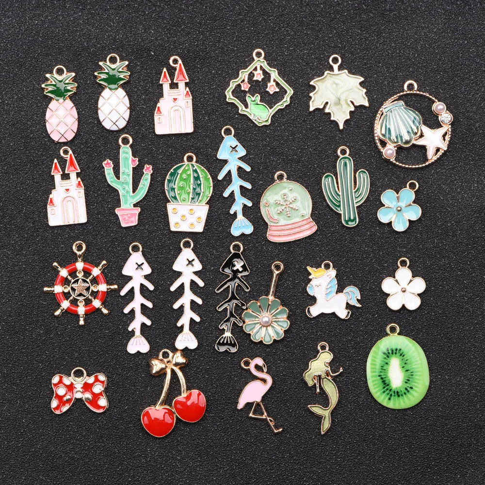 

Hot Sale Metal Shoes Decorations Pineapple Cartoon Shoe Charms Fish Cherry Decoration Kid's Cute FlowerBracelet Accessories