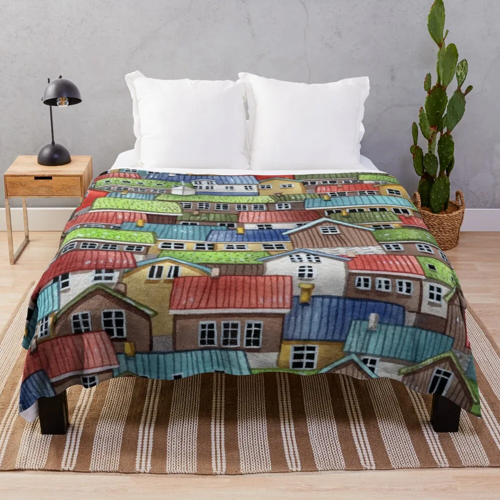 

Faroe islands, Denmark Throw Blanket Softest Blanket Fluffy Soft Blankets