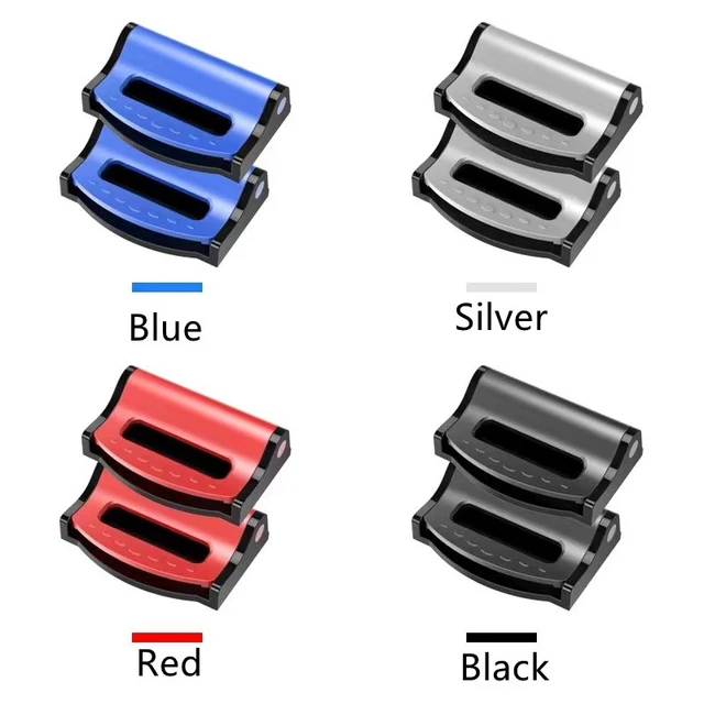 2PCS Car Safety Seat Belt Buckle Clip Seatbelt Stopper Adjuster Clip Seat