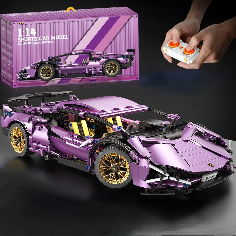 Kit Auto Da Costruire Technic Racing 1:14, Modello In Plastica ABS Da Collezione Per Adulti E Adolescenti, Regalo Creativo E Istruttivo