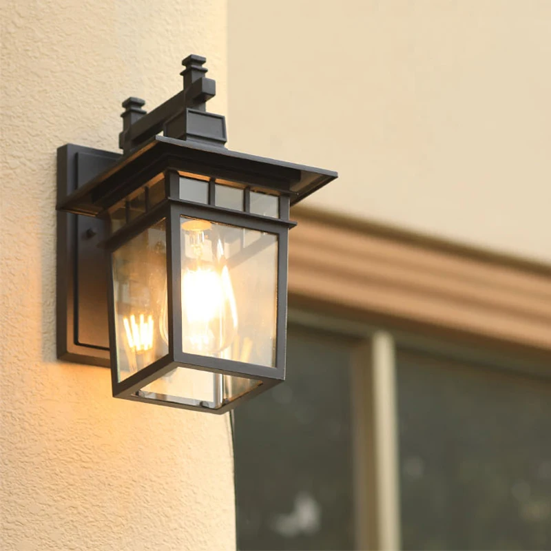 Lámpara de pared Exterior impermeable, para jardín, balcón, escalera