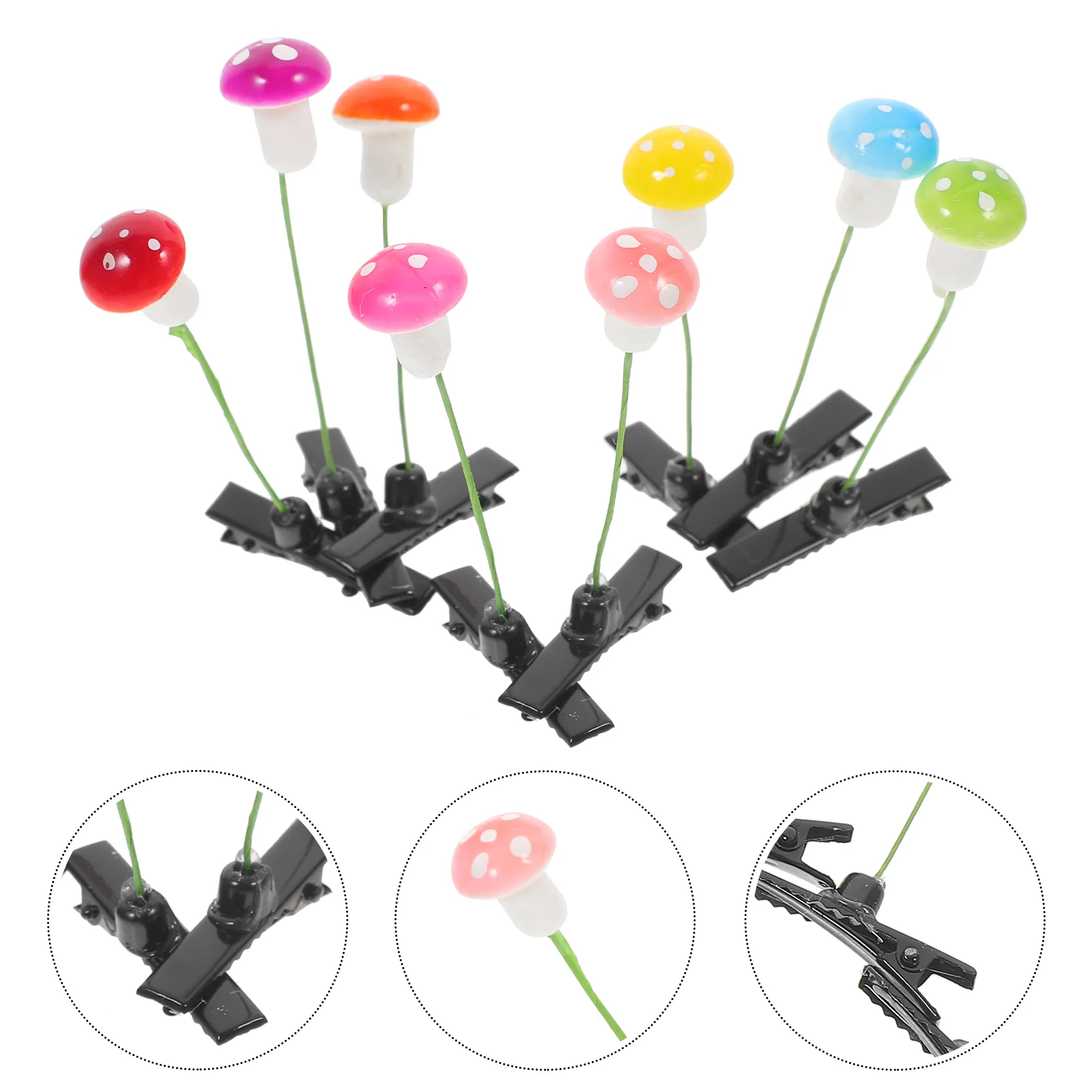 

30pcs Mushroom Hair Clips Sweet Hairpins Girls Barrette Cosplay Party Headwear
