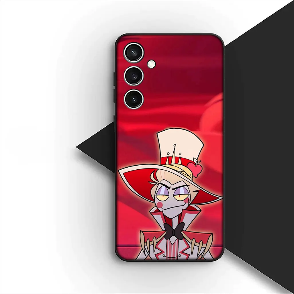 Stylish Dust-Proof Phone Case featuring Hazbins Charlie, Angel, and Alastor Design