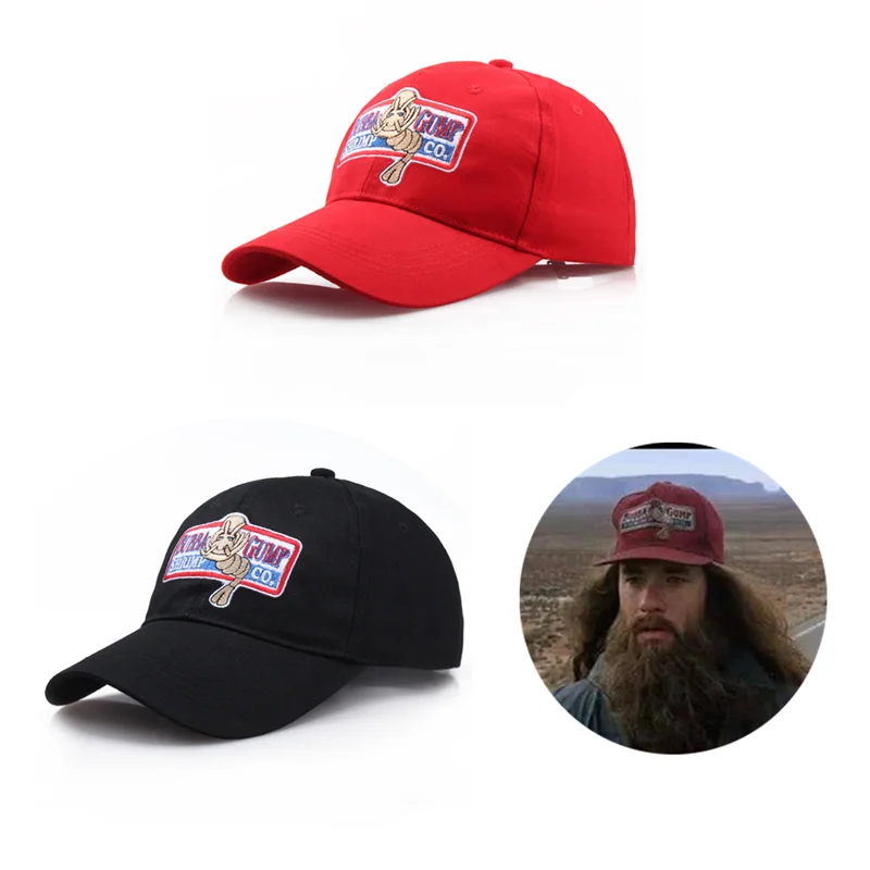

Outdoor Red Bubba Gump Shrimp CO. Baseball Hat Forrest Gump Costume Cosplay Embroidered Snapback Cap Sport