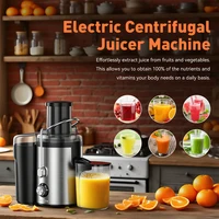 Extracteur de jus compact Sejoy, machine à jus, multiples dispositifs de sécurité, fonctionnement centrifuge, vitesse réglable 5