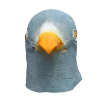 Латексная маска с животными, голубь, Хэллоуин, дышащие товары для вечеринок, подарки, костюмные вечеринки, карнавал, Рождество, Пасха, Новогодняя вечеринка — изображение 2