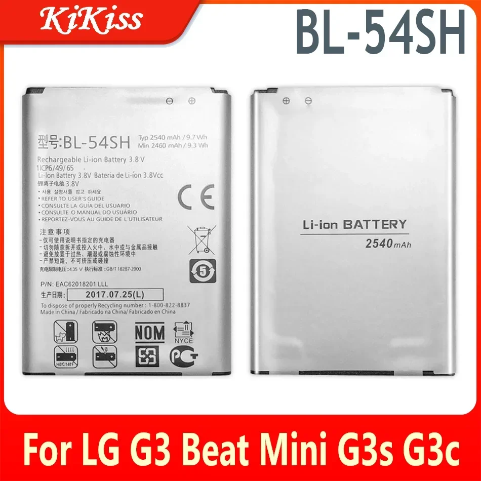 Bl-54Sh Batteria Per Lg Optimus Lte Iii 3 F7 F260 L90 D415 Us780 Lg870 Us870 Ls751 P698 Magna - H502 G3 Beat Mini G3S G3C B2Mini