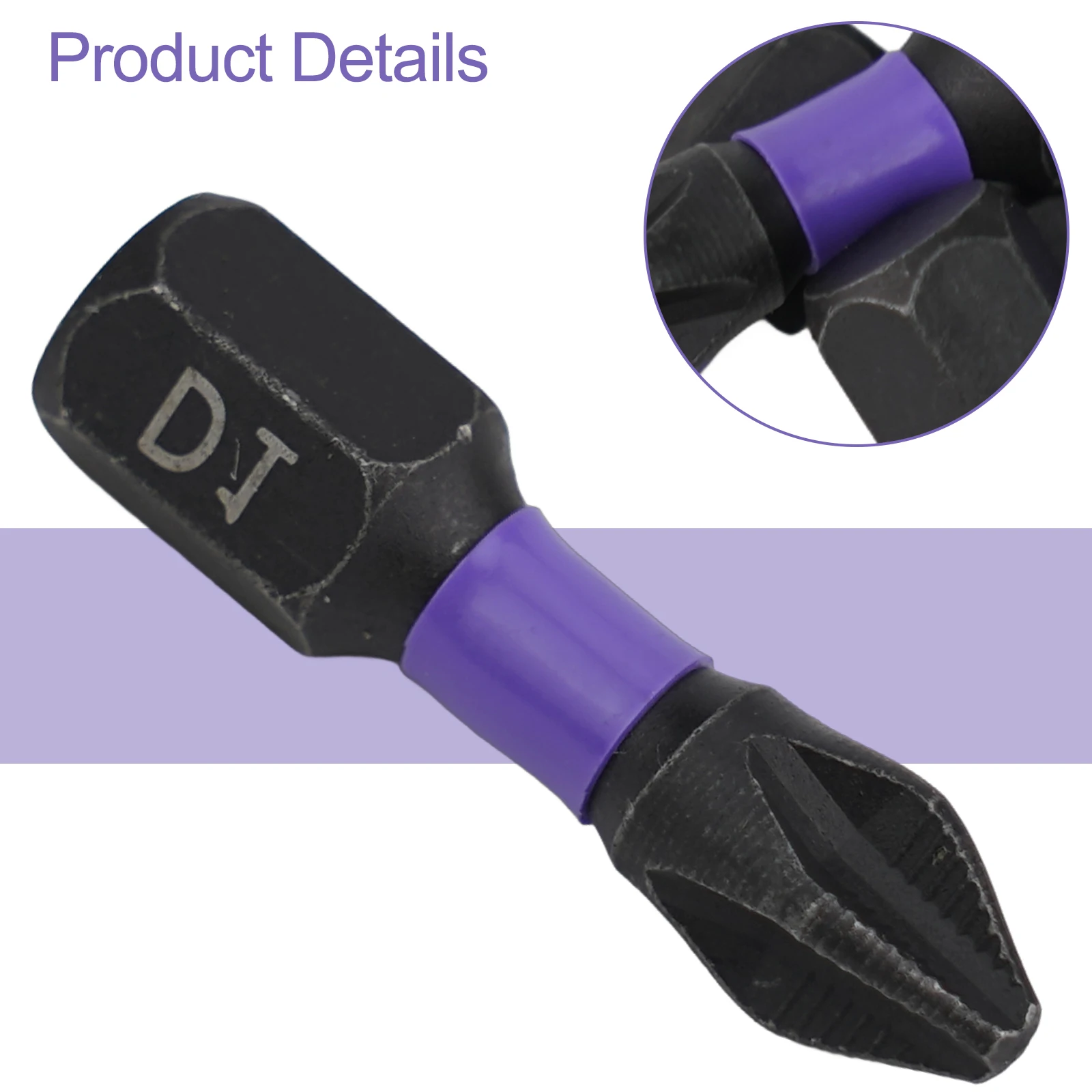 5x Non-slip PH2 Magnetic Batch Head Cross Screwdriver Hardness Drill Bit Anti-skidding Shock Resistance Cross Shaped Screwdriver 3