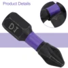 5x Non-slip PH2 Magnetic Batch Head Cross Screwdriver Hardness Drill Bit Anti-skidding Shock Resistance Cross Shaped Screwdriver 3