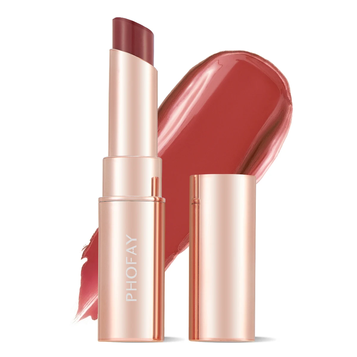 Long Lasting Lipstick Red Brown Waterproof Mirror Finish Gloss_voghion.com