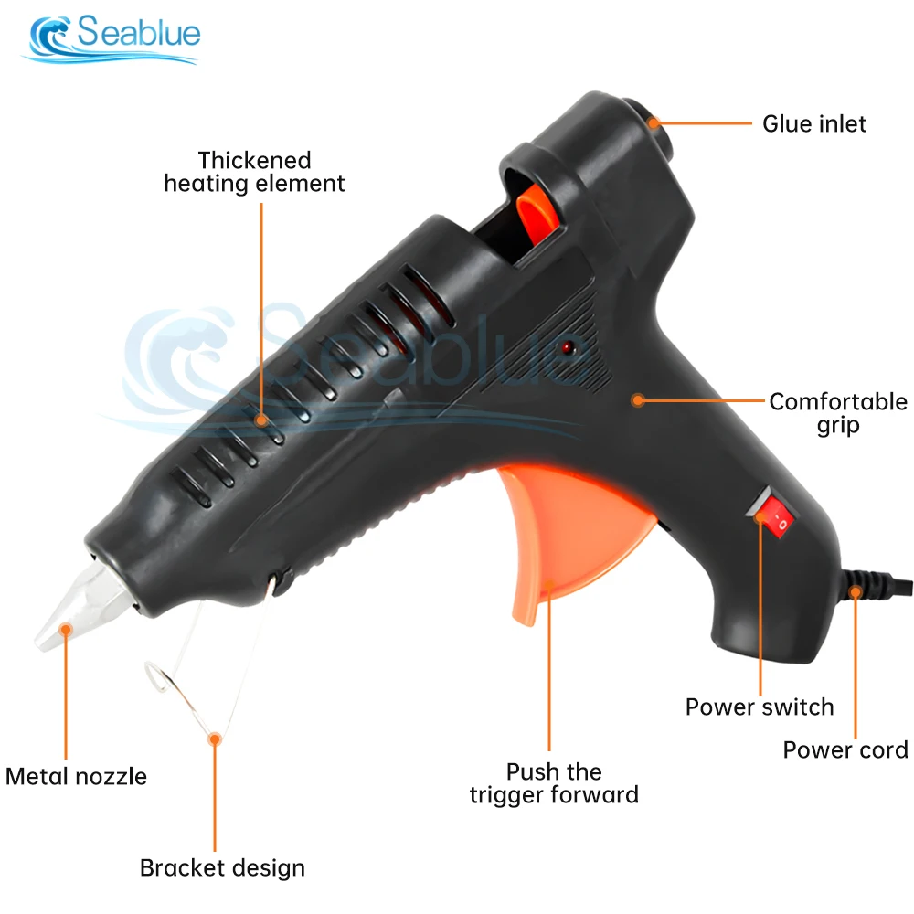 Hot Melt Glue Gun Child Hand Crafts Home DIY Use 11mm Glue Stick Industrial Guns Heat Temperature Thermo Electric Repair Tool