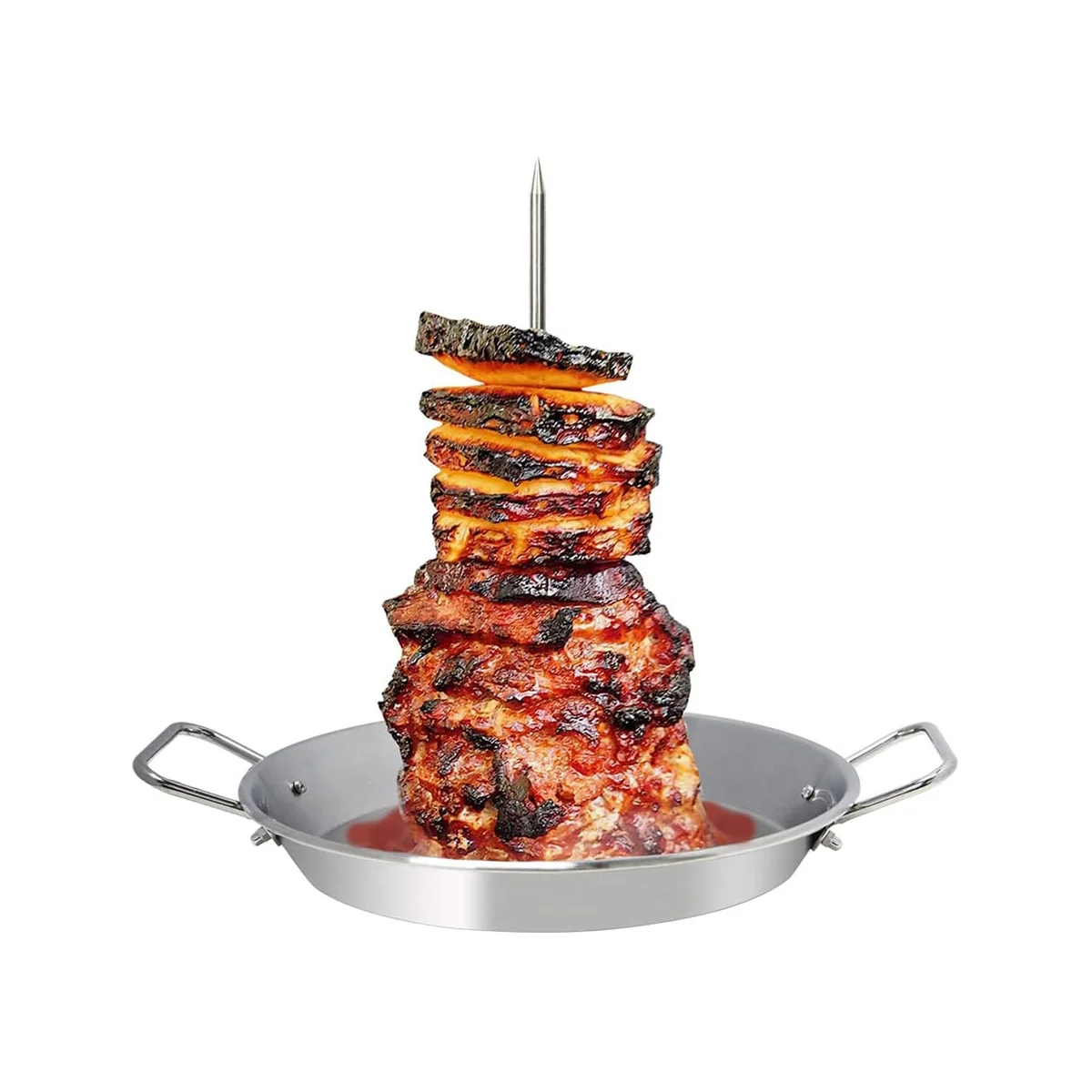 Spiedino Verticale Per Grill-Al Pastore Spiedino Supporto Verticale Brasiliano Per Tacos Al Pastore, Shawarma, Kebab, Gyros