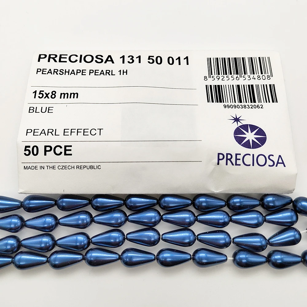 100 % echtes Preciosa 13150011 Birnenförmige Perle, 1H Tropfenperlen mit vollständig gebohrtem Loch für DIY-Schmuck – Detail 6