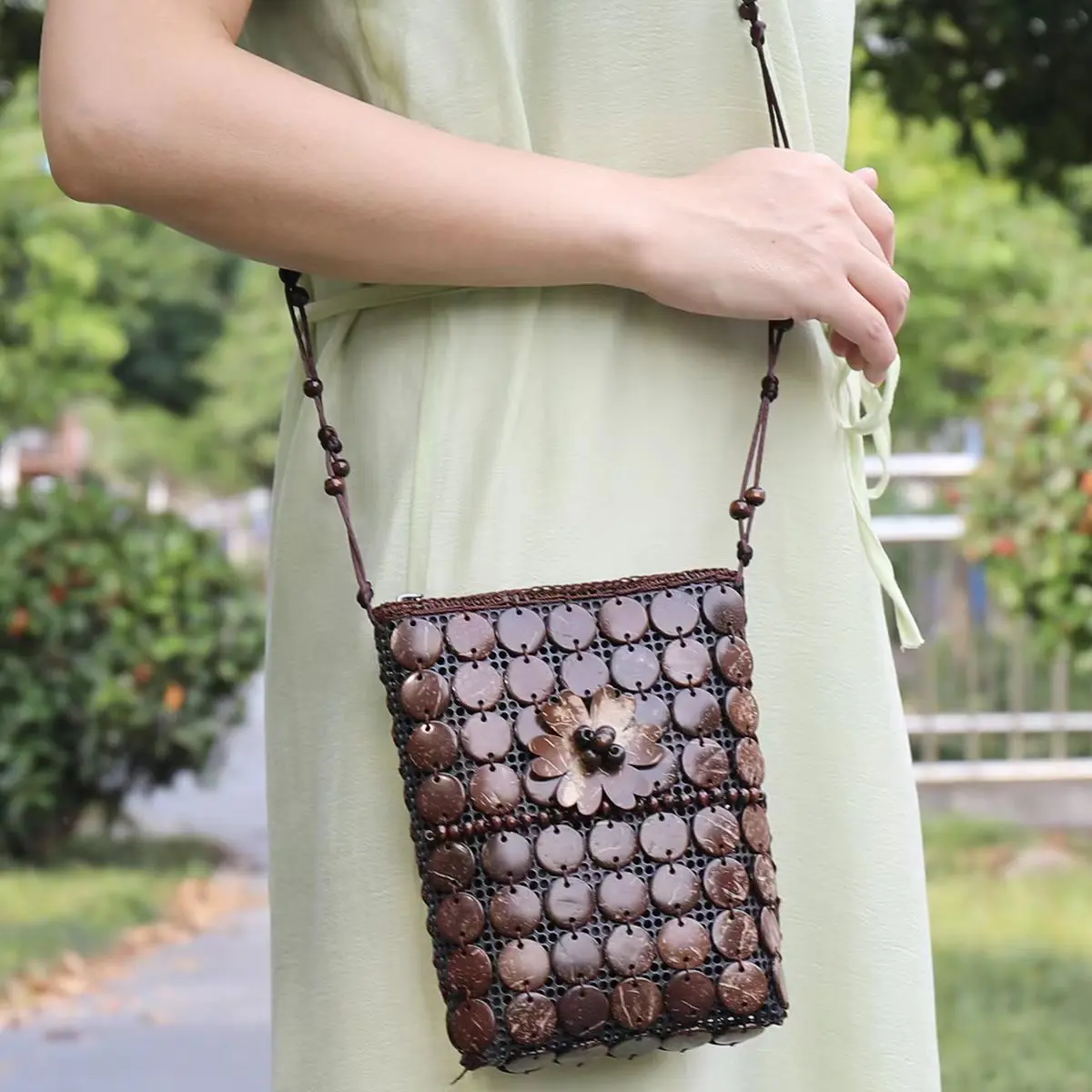 ネパール産　チベット族民芸品　ショルダーバッグ　ハンドメイド① Colorful Beading Crossbody Bags Women Retro National