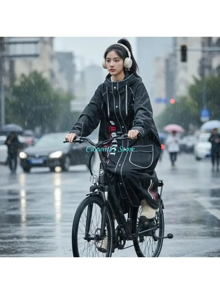Y1UB 오토바이 방수 비옷 헬멧 디자인 통기성 겨드랑이 통풍구 일상 사용을 ..