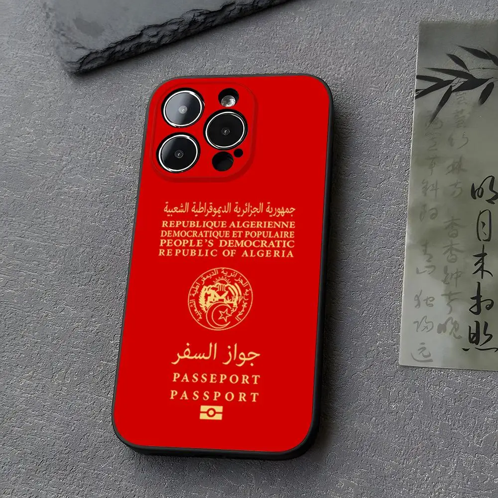 Algeria Passport Design Premium Phone Case