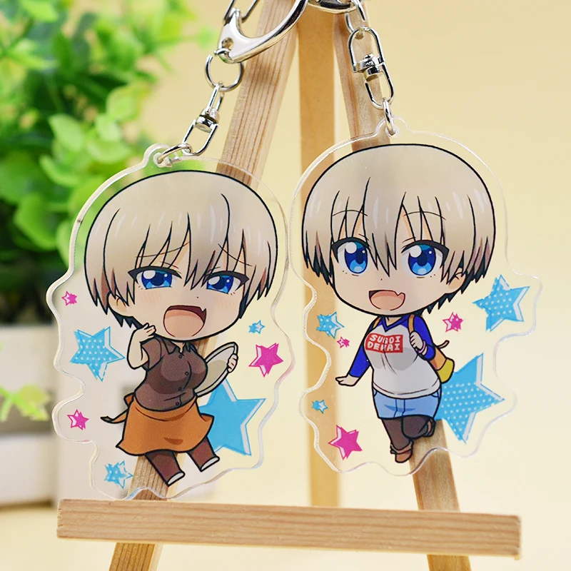 

Japan Anime Uzaki-chan Wants to Hang Out! Kawaii Keychains Hana Uzaki Cosplay Acrylic Keychain Figure Keyring Charm Pendant Gift