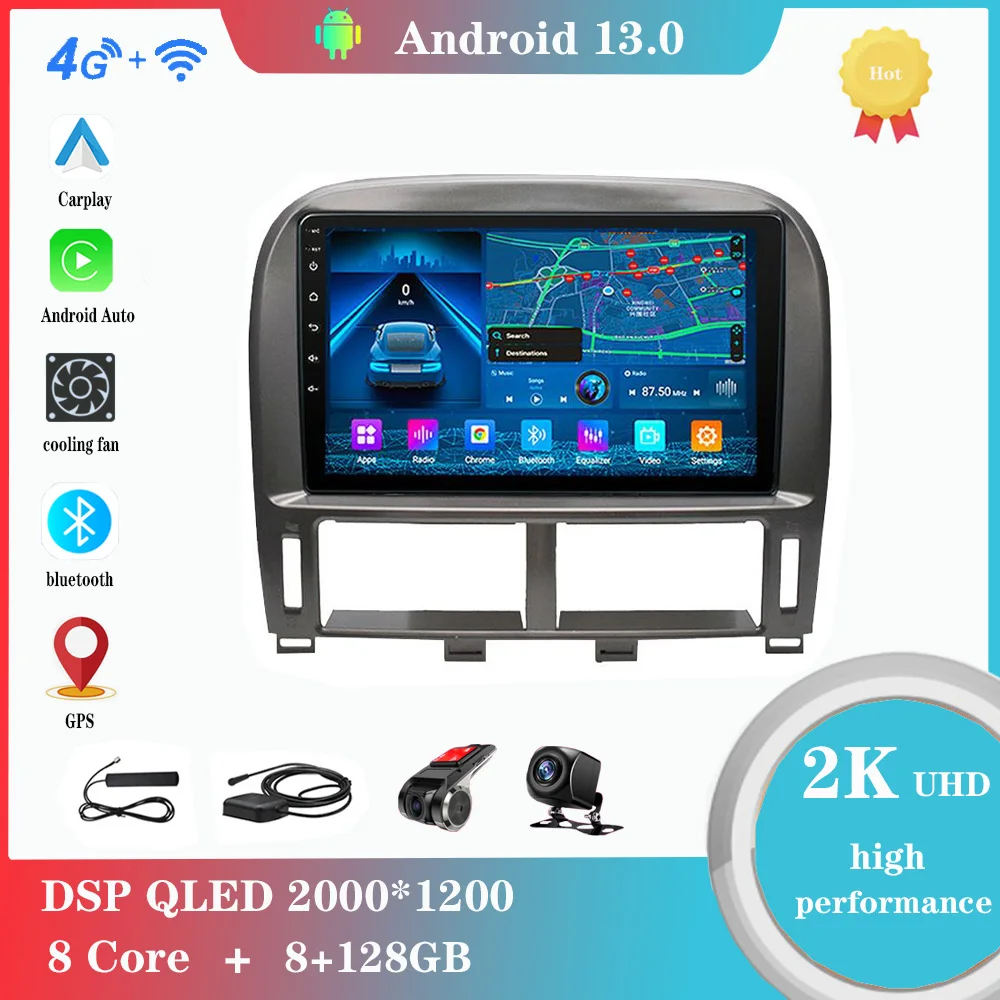 

Android 12.0 For Lexus LS430 XF30 LS430 2000-2006 for Toyota Celsior XF30 Multimedia Player Auto Radio GPS Carplay 4G