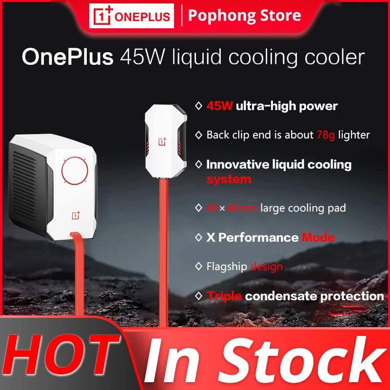 

OnePlus 45W Liquid Water Cooler Fan PCV05 Universal Width 70-86mm For OnePlus 11 cooler OnePlus Liquid Cooling Fan