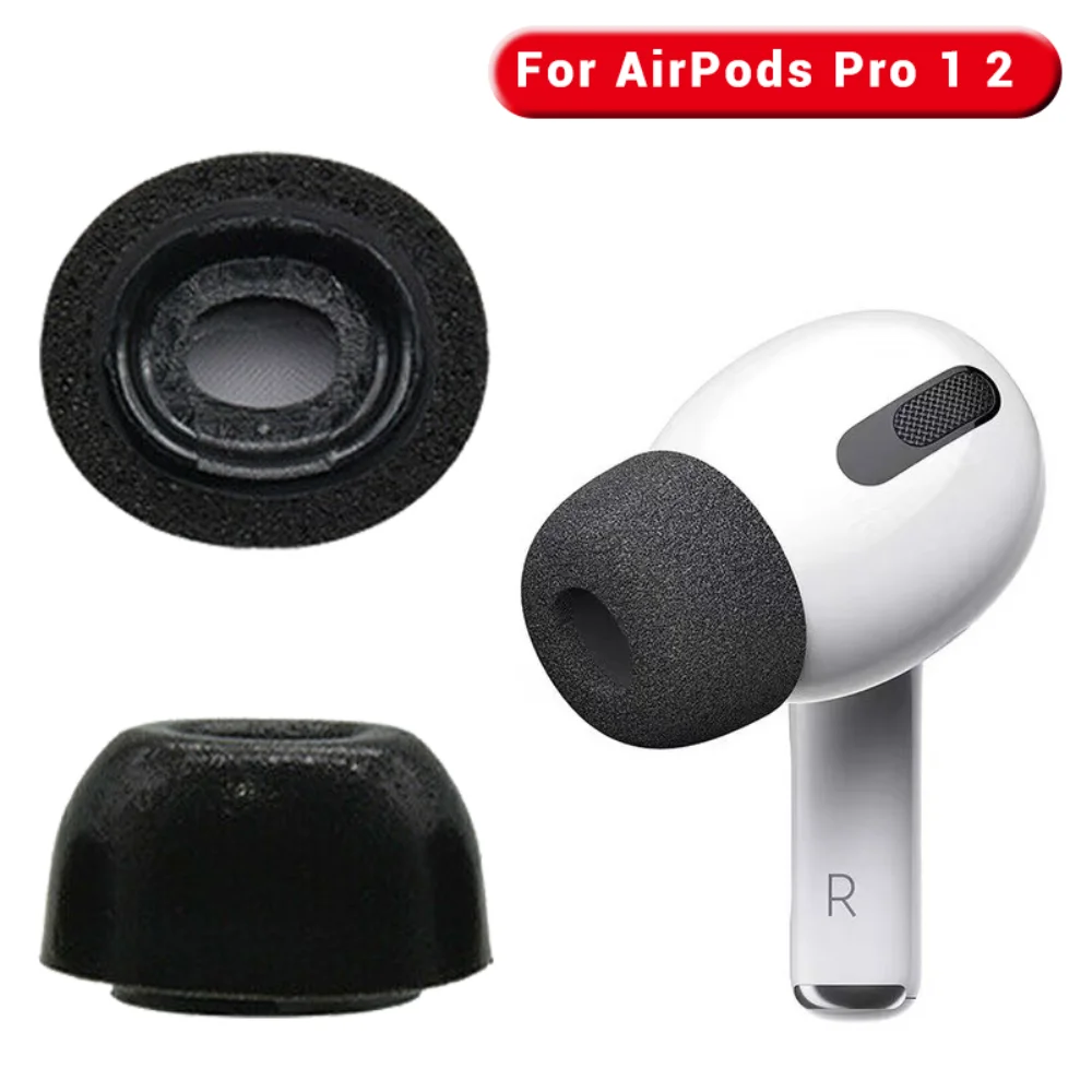 SpongeSiliconeMemoryFoamEarTipsforAirPodsPro21Replacement