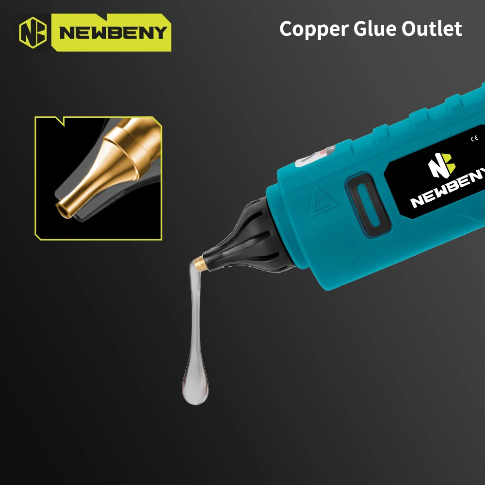 Cordless Hot Glue Gun 260&deg; 100W High Temperature Industrial Mini Thermo Tool For 21V 18V Battery