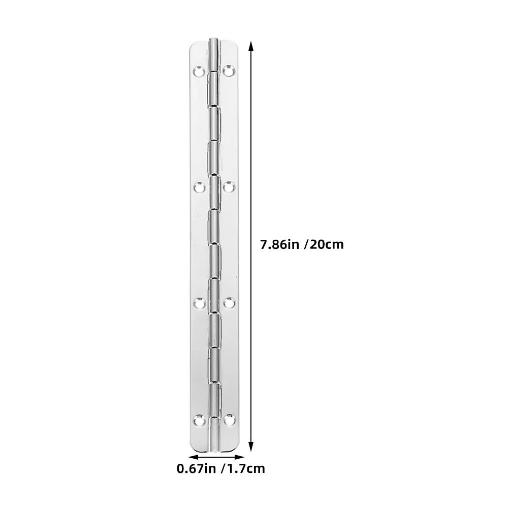Stainless Steel Cabinet Hinges 2 Pcs for Crafts Heavy Duty Piano Cabinet Box Long Window