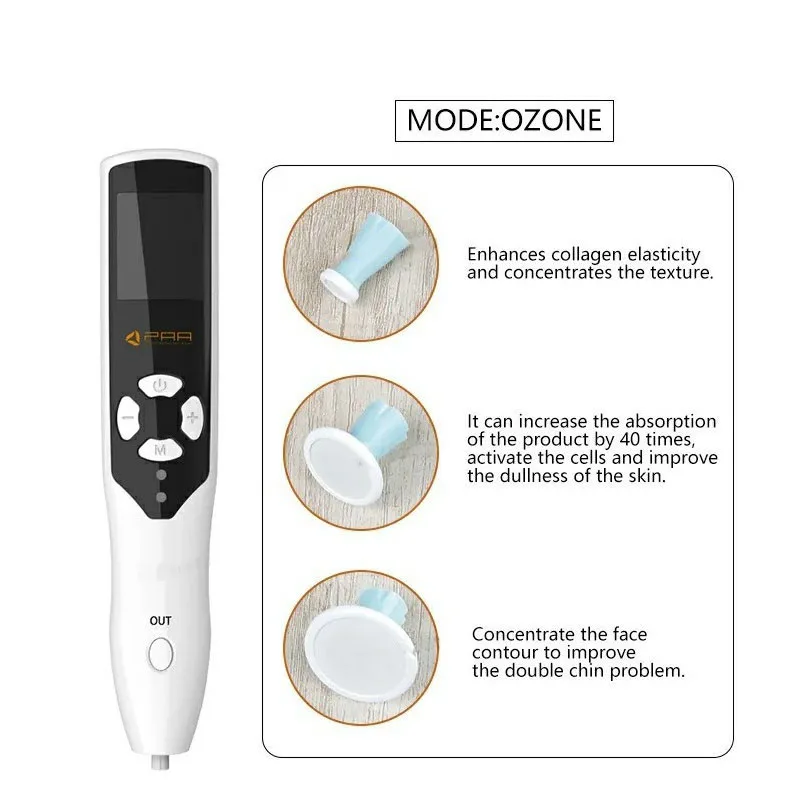 2 in1 Professional Ozone Plasma Pen Facial Skin Lifting Wrinkle Removal Blemish & Mole Removal Freckle Beauty Device