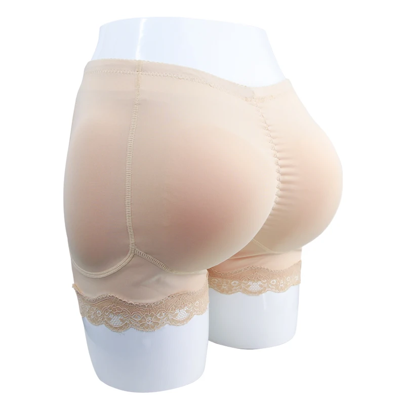 Shapewear Panties Women Boyshort Silicone Padded Pants Hip Enhancer Tummy Control Buttocks