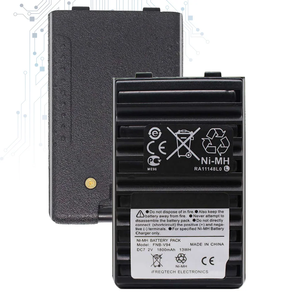 

Battery Fnb-V94 Fnb-83 Fnb-V57 1800Mah For Yaesu Vertex Vx210 Vx400 Vx170 Ft-60 Batteira