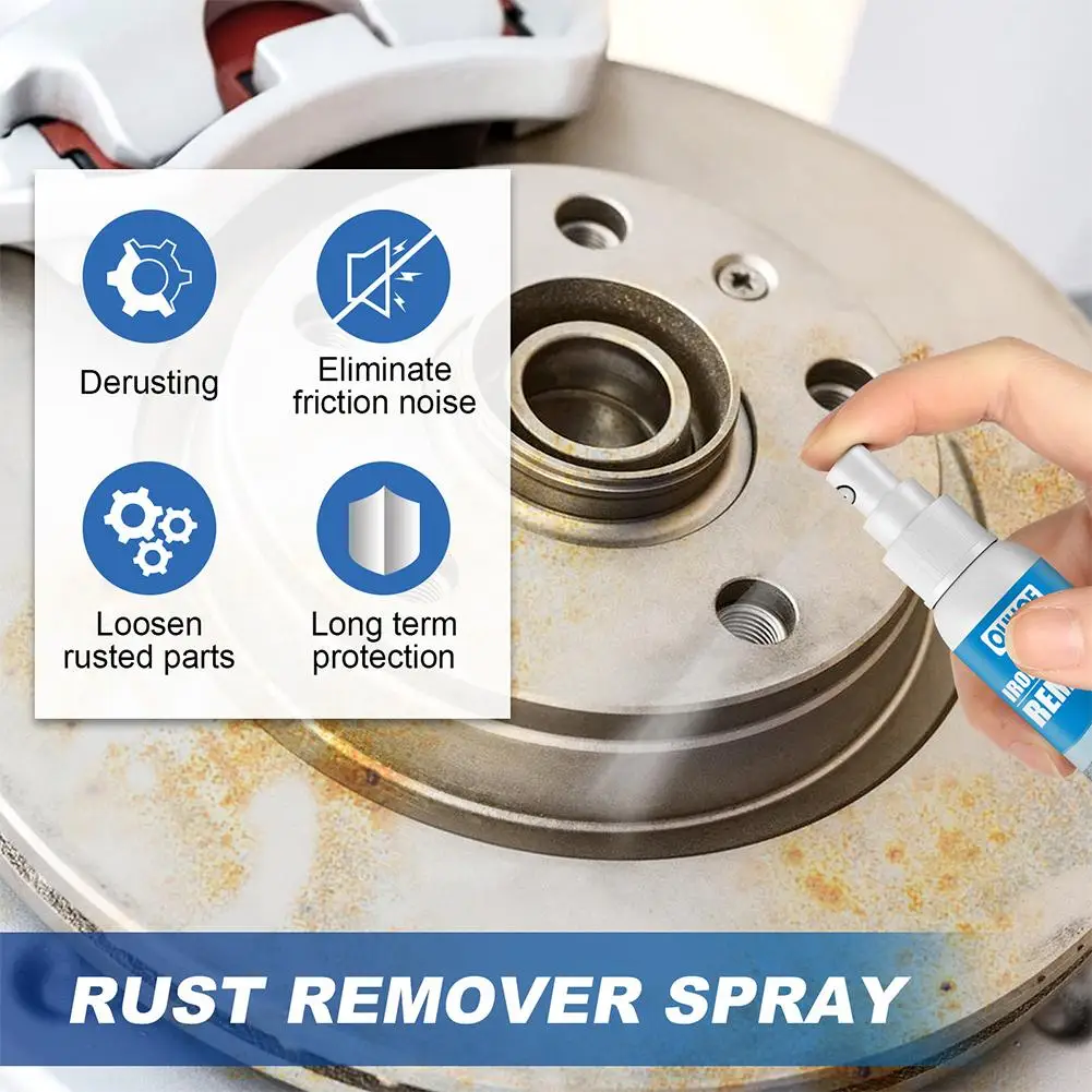 100/30ml Car Rust Remover Spray Metal Paint Cleaner Cleaning Car Powder Rust Iron Remover Maintenance Spray