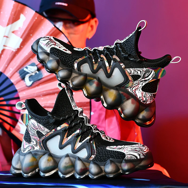 Zapatos antideslizantes transpirables para Zapatillas De deporte masculinas antideslizantes De alta calidad para elástico, novedad De 2022|Zapatillas para caminar| - AliExpress