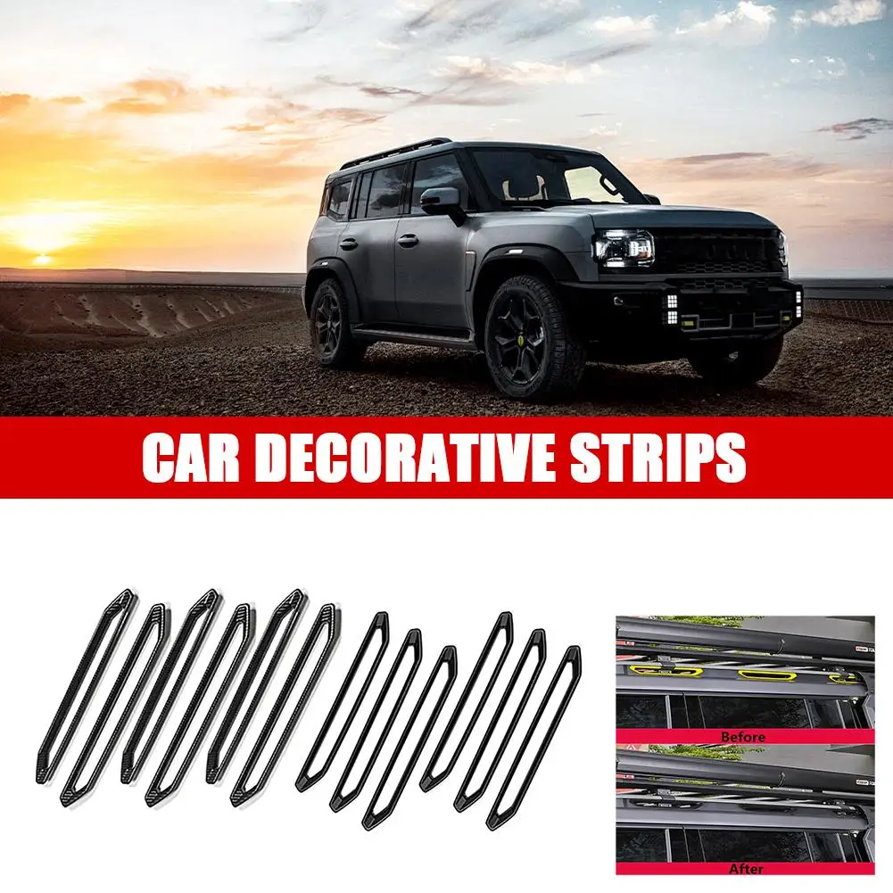 Jetour T2 Roof Cover Rack Decorative Plate Strip Iuggage For Jetour Car Accessories
