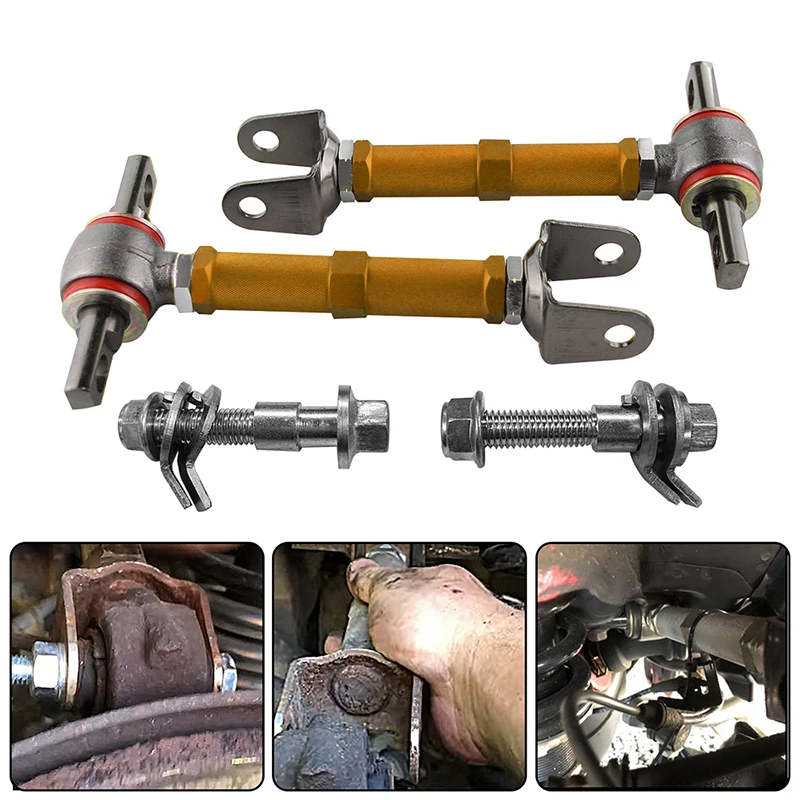 Kit Camber Posteriore Regolabile Per 02-06 Acura Rsx 01-05 Honda Civic + Raccordo